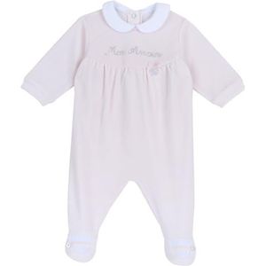 Chicco Chenille romper met voet voor meisjes 0-24, lichtroze 04, 12 maanden, lichtroze 04, 12 Maanden