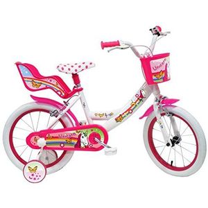 Denver Baby's (jongens) 16"" eenhoorn fiets, wit-roze