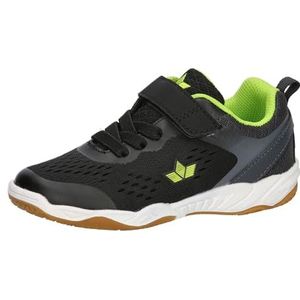 Lico Key VS Indoor Sneakers, Schwarz/Anthrazit/Citroen, 5 UK, Schwarz Anthrazit Citroen, 38 EU