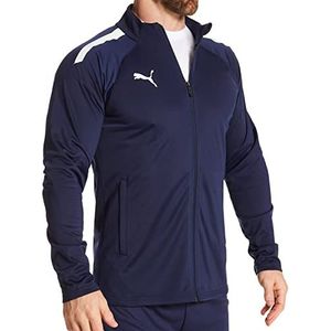 PUMA Heren Teamliga Training Atletisch-Warm-up-en-Track-Jassen, Peacoat Wit, XXL