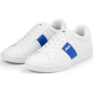 FILA Crosscourt Line Sneakers voor heren, White Prime Blue, 41 EU Breed