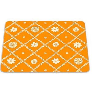 Bonamaison, Rechthoek digitaal bedrukte muismat, antislip onderkant, voor kantoor en thuis, afmetingen: 22x18 cm