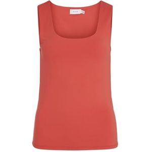 Vikenza U-Neck S/L Tank Top - Noos, Poppy Red, L