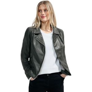 Cecil Dames TOS Pu Biker Jacket, strong khaki, XS