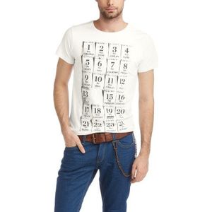 ESPRIT T-shirt voor heren, vintage, effen