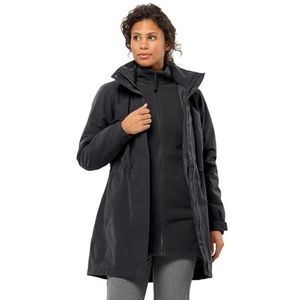 Jack Wolfskin Ottawa Damesjack, Zwart, XXL