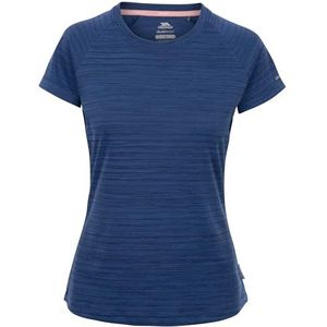 Trespass - Sportshirt - Marine Marl - Dames - Ronde Hals - Duoskin Print op Mouw