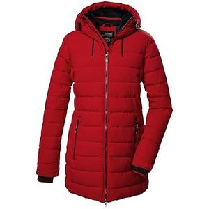 killtec dames Gewatteerde parka/parka met capuchon KOW 55 WMN QLTD PRK, dunkelrot, 46, 41809-000