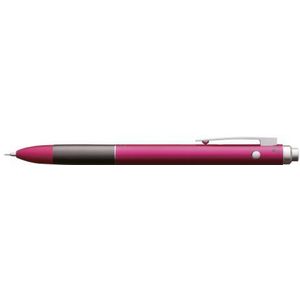 Tombow SB-TZLA83 multifunctionele pen Zoom L102, balpen, zwart/rood met vulpotlood, dahlia roze