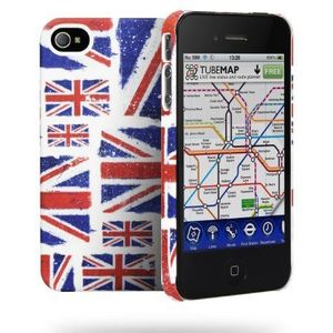 Cygnett Great Britain Union Jack beschermhoes voor iPhone 4S met schermbescherming