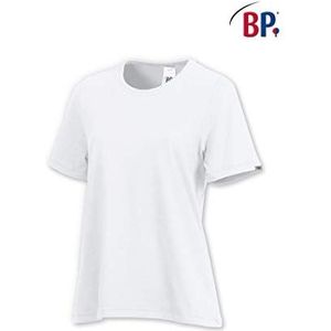 BP 1160-255-21-L T-shirt voor dames, 1/2 mouwen, ronde hals, lengte 64 cm, 180,00 g/m² katoen met stretch, wit, L