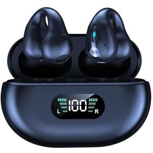PRENDELUZ Zwarte hoofdtelefoon met botgeleiding, open oor, bluetooth