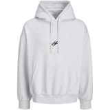 JACK & JONES Sweatshirt 'JCOCNZ BERLIN'  zwart / wit gemêleerd