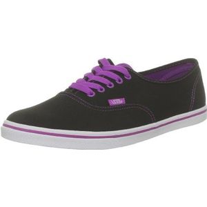 Vans Unisex Volwassenen U Authentic Lo Pro (NEON) Black/PUR Sneakers, Zwart Neon Black Purple, 36 EU