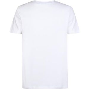 PETROL INDUSTRIES, Heren T-shirt SS Classic Print, M-1050-TSR128, Bright White, XS