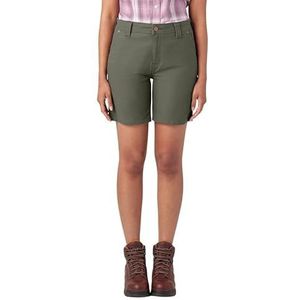 Dickies Dames W Carpenter Duck Short, RNSD MOSSGRN, 29 groen, Groen, 54