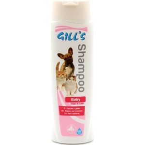 Croci Gill's - Babyshampoo voor puppy's, honden en katten, verbrandt de ogen niet, irriteert de huid niet, 200ml