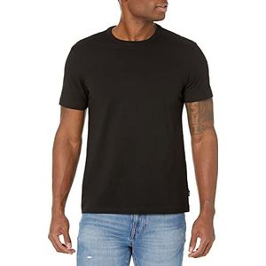 Lee Heren T-shirt met korte mouwen zacht gewassen katoen, Zwart, XXL
