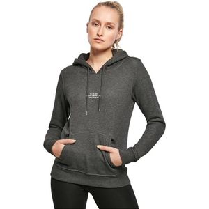 Miss Tee Too Frozen Hoodie voor dames, casual hoodie met rugprint, regular fit, maten XS - 5XL, antraciet, S