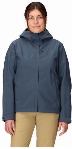 Marmot PreCip Eco Pro Damesjas, waterdichte jas, lichte regenjas met capuchon, winddichte regenjas, ademend windjack, optimaal voor hardlopen en wandelen, Thunderhead, XS