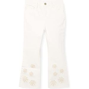 Desigual Meisjesbroek Estrella jeans, wit, 7-8 Jaar