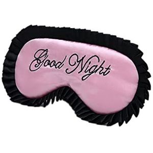 WIZBIOTECH Slaapmasker, 100% echt natuurlijk oogmasker met verstelbare band, oogslaapbescherming voor yoga, reizen, oefening (roze)