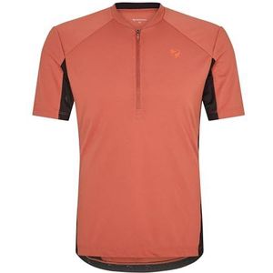 Ziener Heren NADEX fietsshirt/fietsshirt - mountainbike|racefiets - ademend, sneldrogend, elastisch, korte mouwen, Chestnut, 58