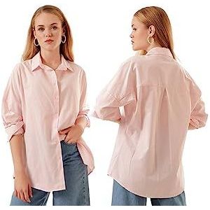 Mt Clothes Oversize dameshemd, Roze, 34