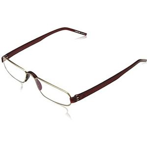 Rodenstock leesbril ProRead R2180 (unisex), bril met ontspiegelde volledige rand glazen, lichtgewicht leesbril met roestvrijstalen montuur, voor verziendheid (+1.0 dpt.), roségoud