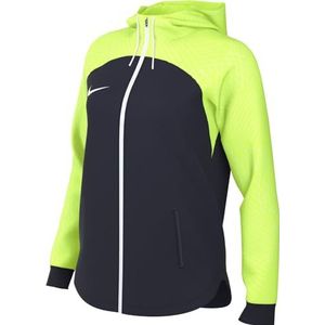 Nike Dames Jas W Nk Df Strk23 Hd Trk Jkt K, Obsidiaan/Volt/Barely Volt/Wit, DR2573-452, S