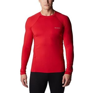 Columbia Heren middelzwaar, rekbaar shirt met lange mouwen, Mountain Red, L, mountainrood., L