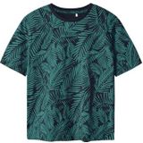 Name It - Nkmjivan Ss Nreg Top Pb - T-shirt - Deep Jungle - Normale Pasvorm, Ronde Hals, Korte Mouwen