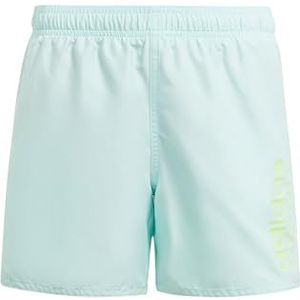 adidas Jongens Sportswear Essentials Logo CLX Swim Shorts Kids, Semi Flash Aqua/Green Spark, 13-14 Years