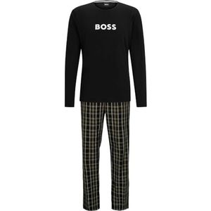 BOSS Easy Long pyjama voor heren, Open Green348, XL