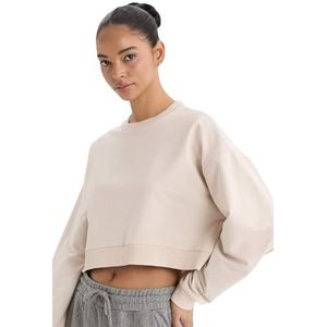 DeFacto Damestrui - Modieuze Hoodie Sweatshirt en Hoodie voor Dames - Keuze van Hoodies Zand S, zand, S