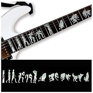 Inlaystickers Inlay Sticker Fret Markers voor gitaren - Man To Wolf/weerwolf James Hetfield FT-077WO-WT