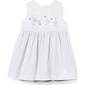 Chicco Mouwloze jurk voor meisjes, omkeerbaar., grijs (grijs en wit 095), 50 cm
