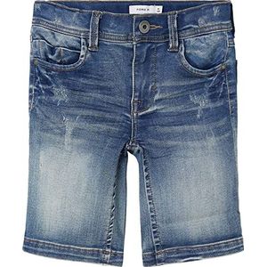 NAME IT Shorts voor kinderen en jongeren, Blauw (Medium Blue Denim), 110 cm