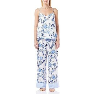 Dagi Pyjama pyjama met geweven tegels voor dames, Blauw, 64