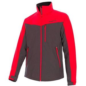 Trangoworld Leeds herenjack, antraciet/rood, XL