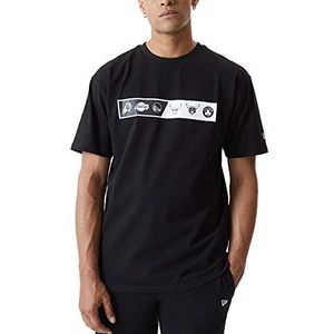 New Era Oversized shirt - NBA EASTWEST Coast zwart