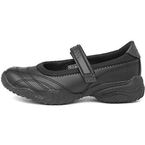 Skechers Velocity Pouty Mary Janes voor meisjes, Zwarte gladde afwerking, 31 EU