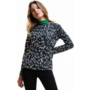 Regatta Dames Orla Kiely Winter-T-shirt met lange mouwen, Berry Bubble Blauw, 38