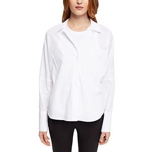 ESPRIT Collection Popeline blouse, wit, M