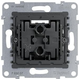 LEGRAND, SEANO kruisschakelaar-inzetstuk, schroefklemmen, LED-verlichtingsfunctie achteraf te bouwen (artikelnummer: 764526), LED-controle-functie achteraf te monteren (artikelnummer: 764521), 10 AX,