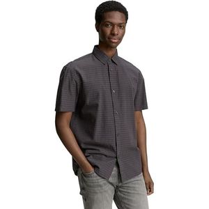 TOM TAILOR Denim heren overhemd, 37860 - Grijs Gekleurde Dots Structuur, XXL