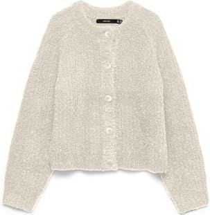 Vero Moda - CARMEN - Gebreid Jack - Effen - Relaxed Fit