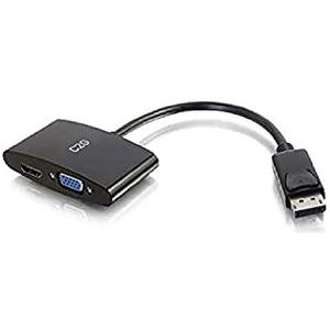 C2G DisplayPort naar HDMI of VGA zwart Adapter Compatibel met Apple Cinema Displays, Microsoft, Dell, HP, Intel, ASUS, Alienware, Lenovo en meer