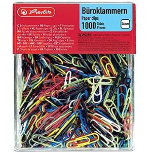 Herlitz paperclip. Single 1.000 Stuk 1.000 Stuk bunt