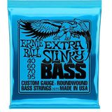 Ernie Ball Extra Slinky Nickel Wound Electric Bass Strings - 40-95 Gauge